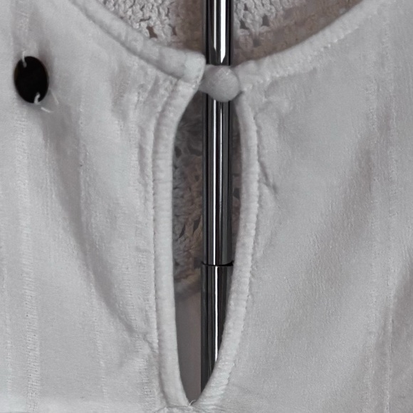 Rip Curl White Crochet Tank Top Small - Picture 3 of 6